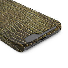 Brown Crocodile Holder Phone Case