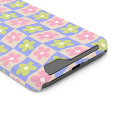 Pink Gloomy Card Holder Phone Case