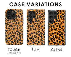 ORANGE LEOPARD Snap Case