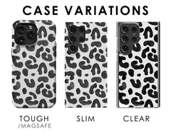 WHITE LEOPARD Clear Case