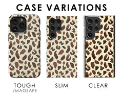 BROWN LEOPARD Clear Case