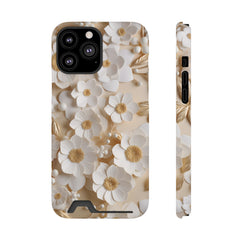 White Dimenssion Holder Phone Case