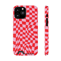 Cherry Red Card Holder Phone Case