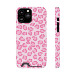 Pink Leopard Holder Phone Case