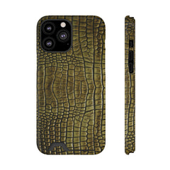 Brown Crocodile Holder Phone Case