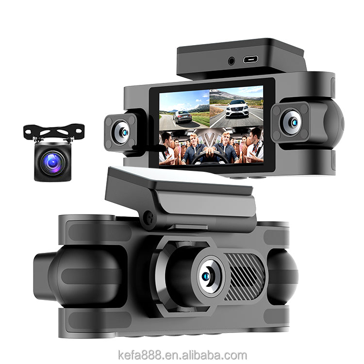 YODHA 4G - 1080P x 4 Four Lens Dashcam Wifi G-Sensor Loop Recording 24HR Parking Mode