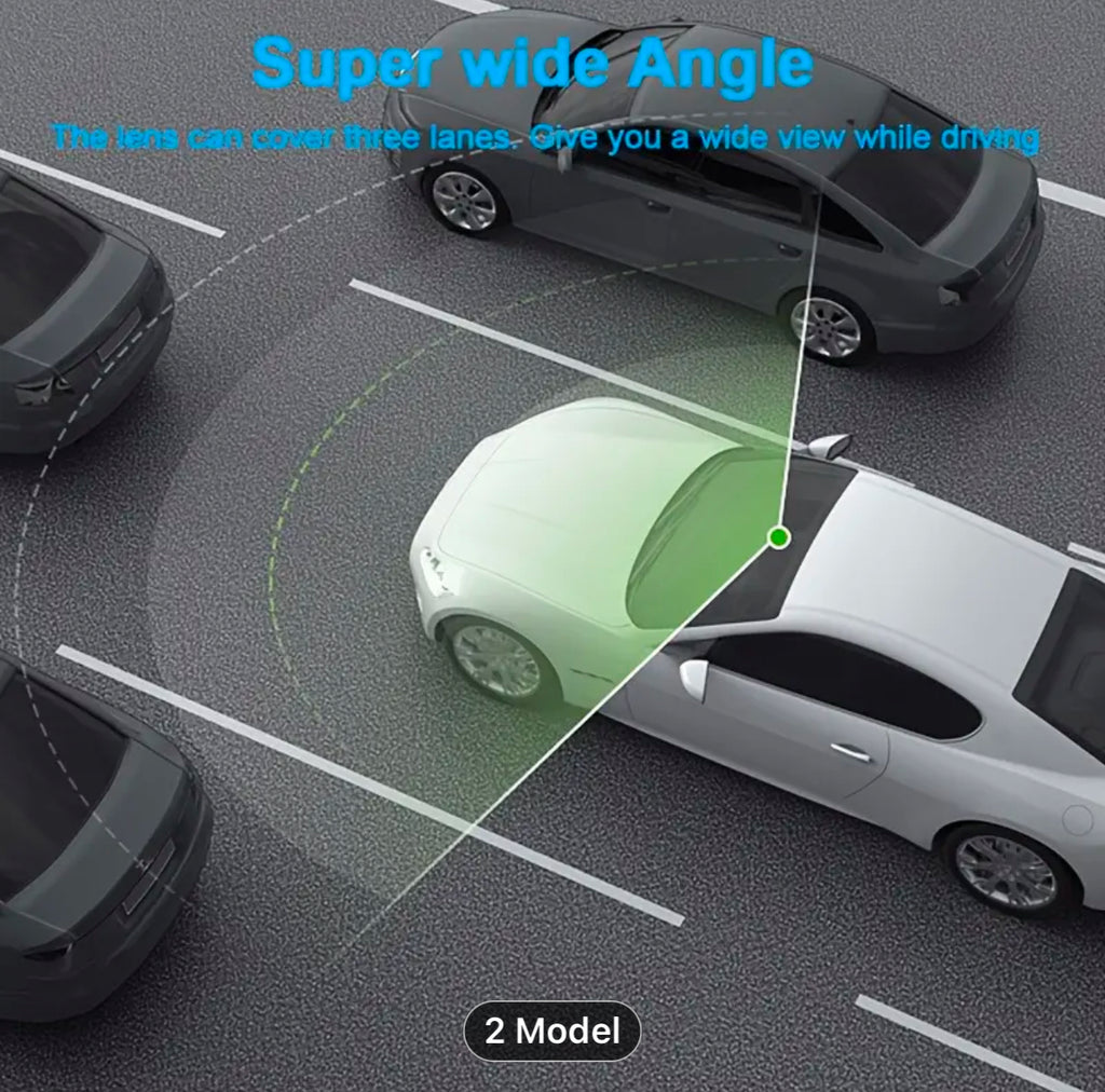 YODHA 3Y - Dash Cam WIFI IR Night Vision Loop Recording & 2" IPS Screen 1080P 3 Camera