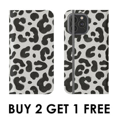 WHITE LEOPARD Folio Case