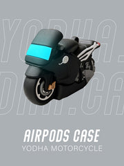 Black Motorcycle Airpods Case