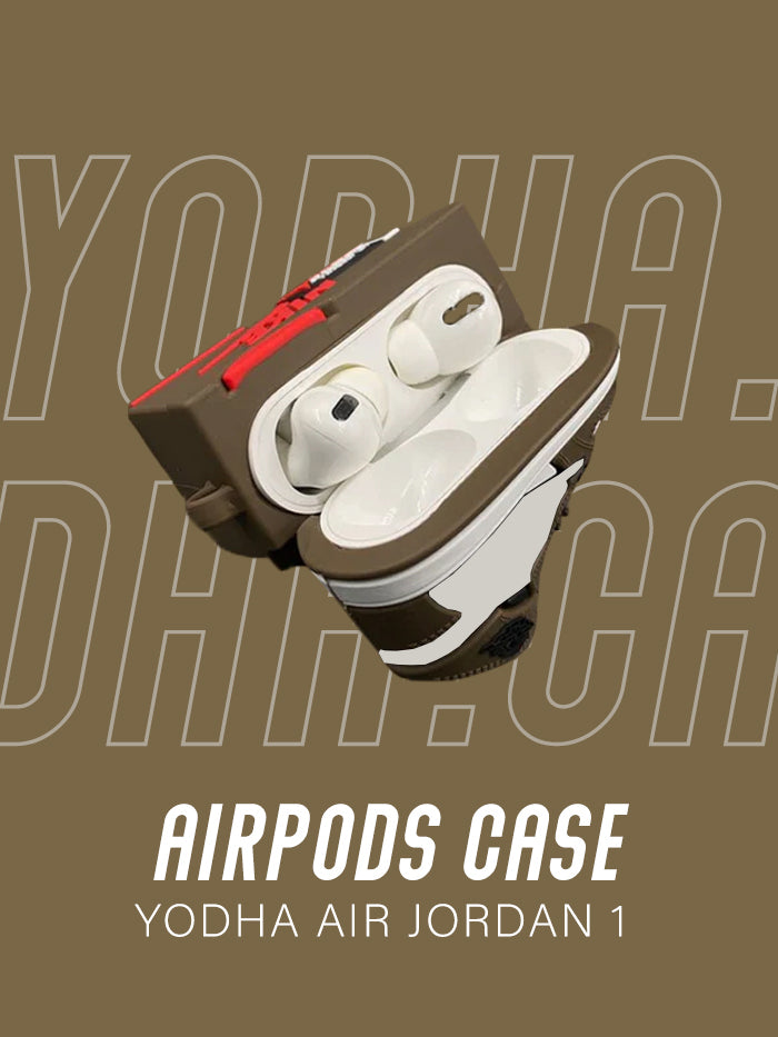 Air Brown 1 High Basketball Shoe Airpods Case