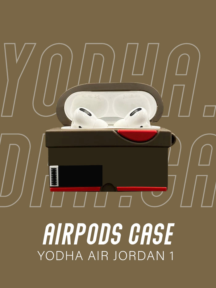 Air Brown 1 High Basketball Shoe Airpods Case