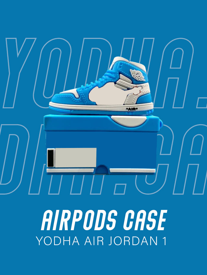 Air Light Blue 1 High Basketball Shoe Airpods Case