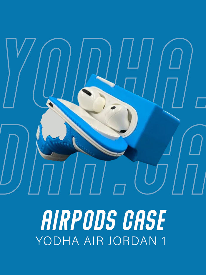 Air Light Blue 1 High Basketball Shoe Airpods Case