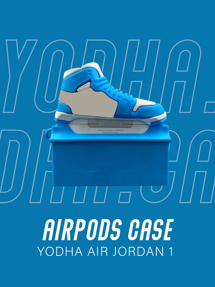 Air Light Blue 1 High Basketball Shoe Airpods Case