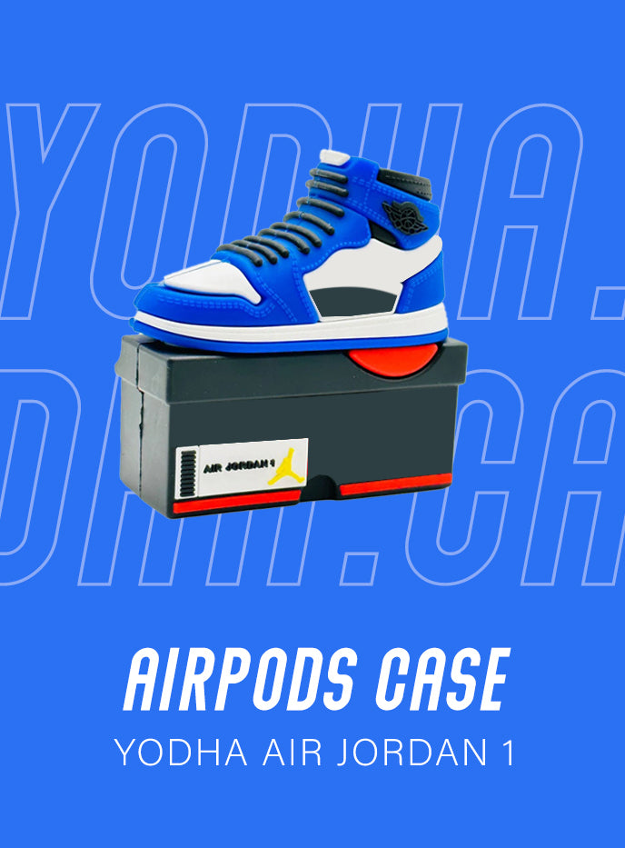 Air 1 High Blue Basketball Shoe Airpods Case