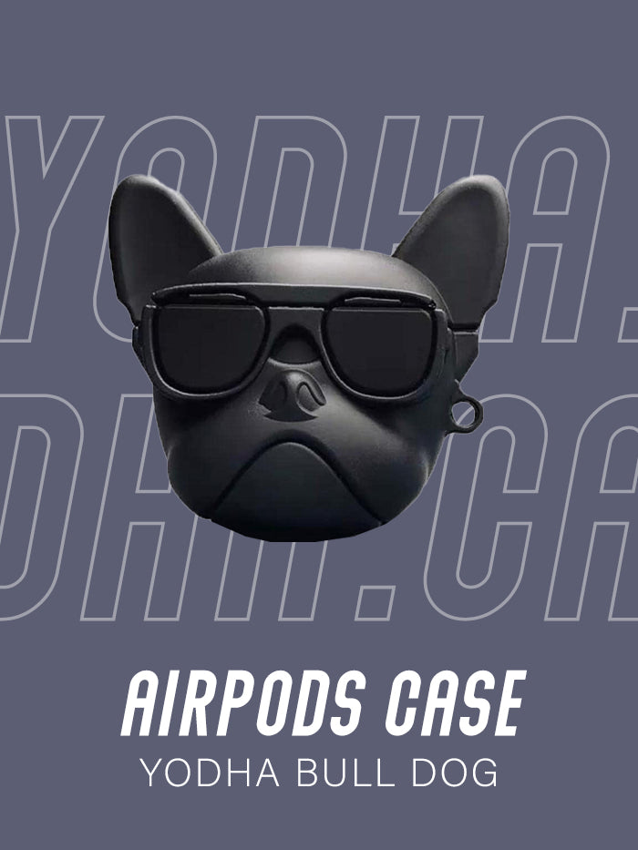 Black Bulldog Airpods Case