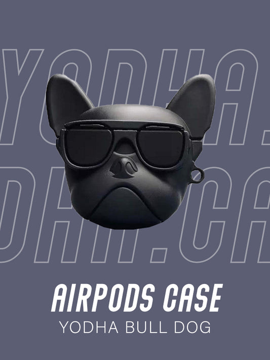 Black Bulldog Airpods Case