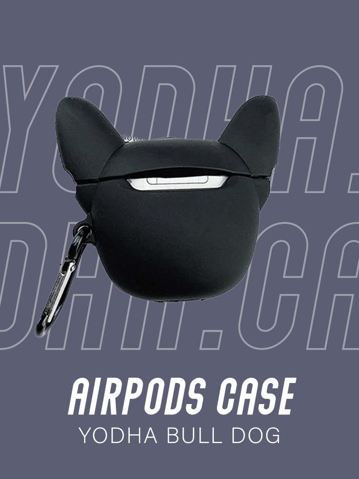 Black Bulldog Airpods Case