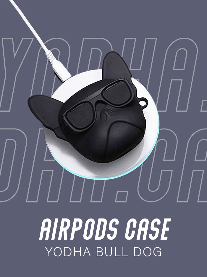 Black Bulldog Airpods Case