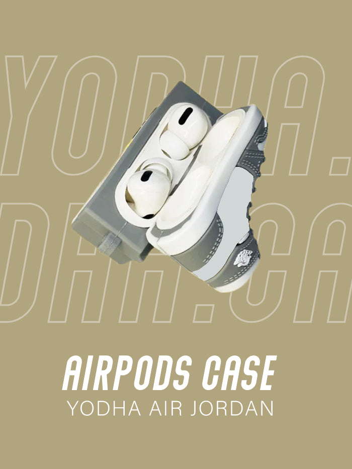 Air 1 High Grey Sneaker Airpods Case