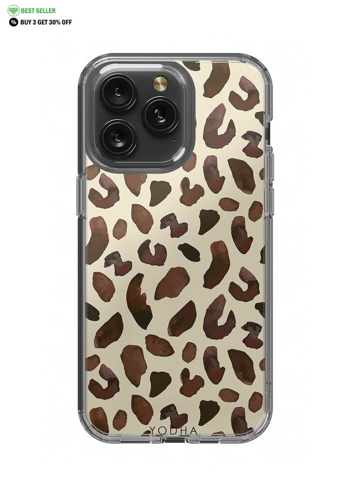 BROWN LEOPARD Clear Case