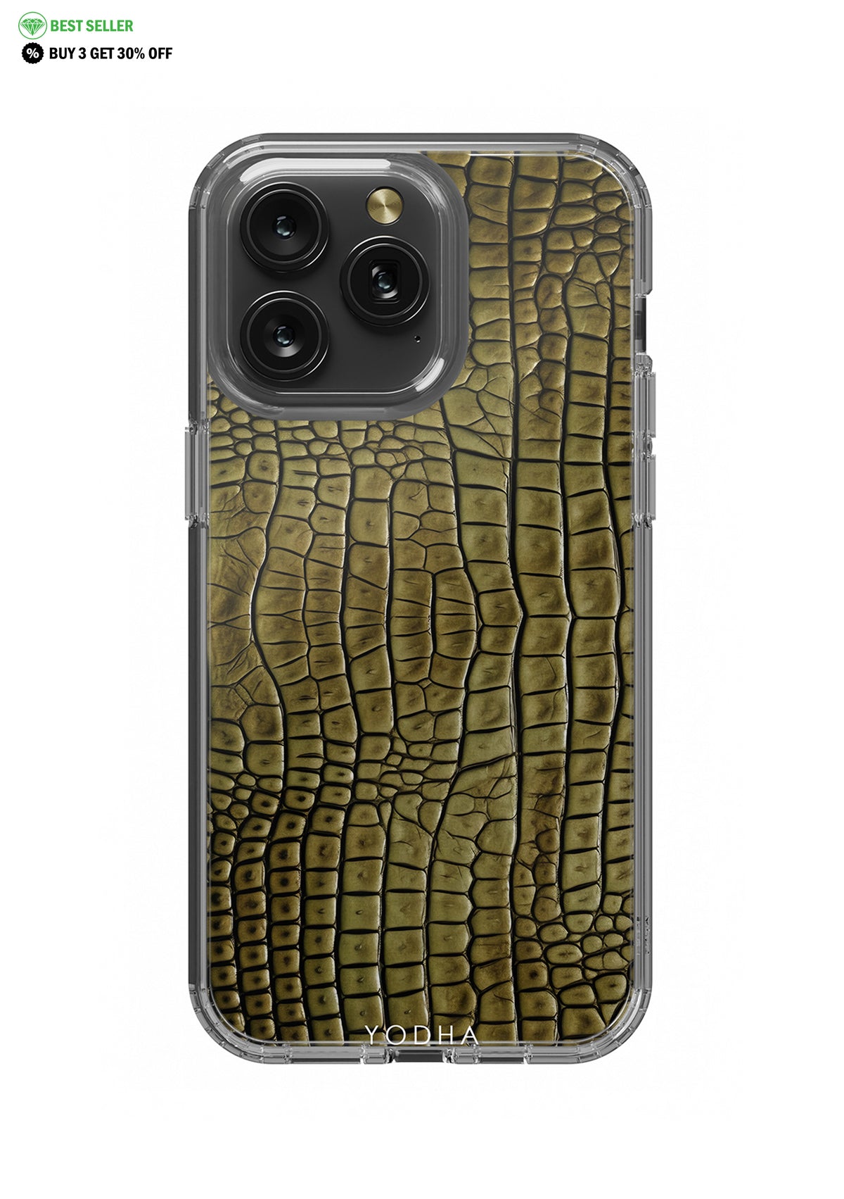 BROWN CROCODILE Clear Case