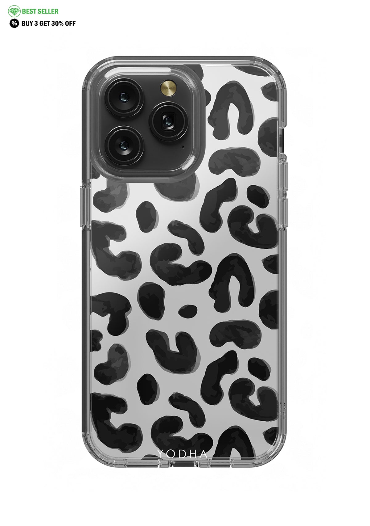 WHITE LEOPARD Clear Case