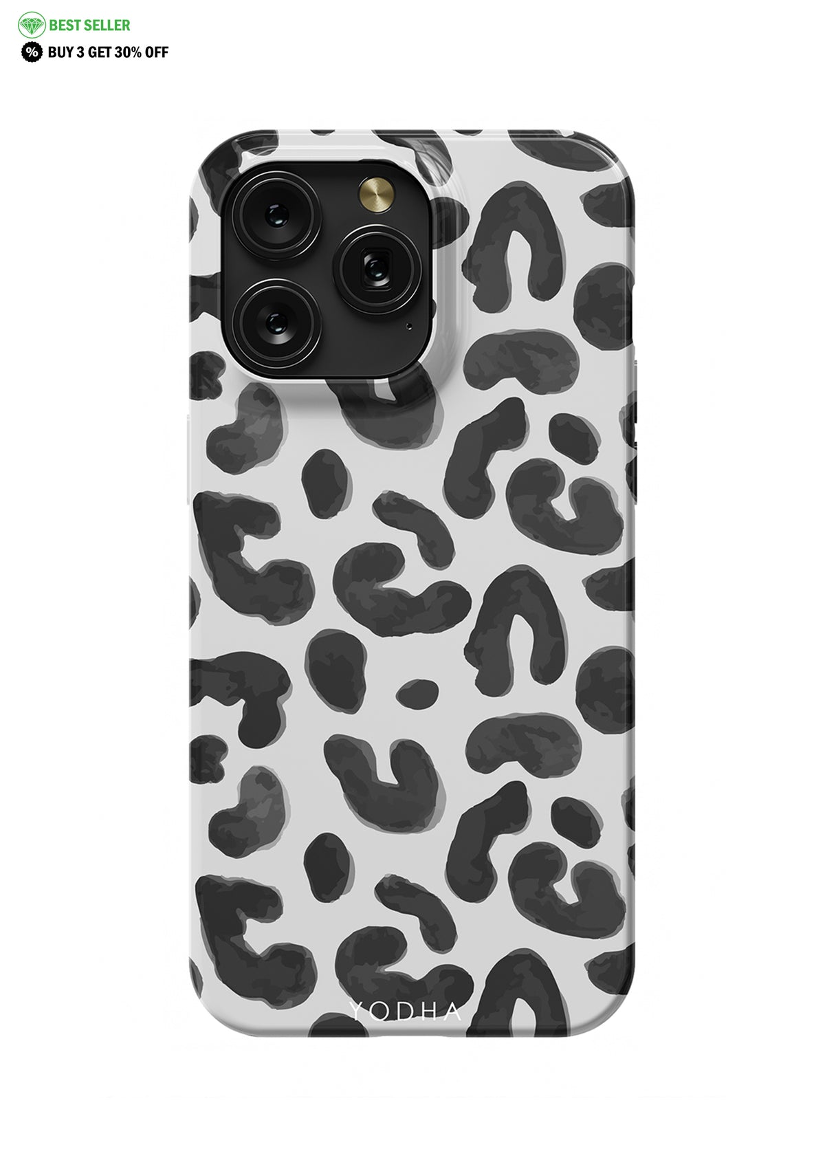 WHITE LEOPARD Snap Case