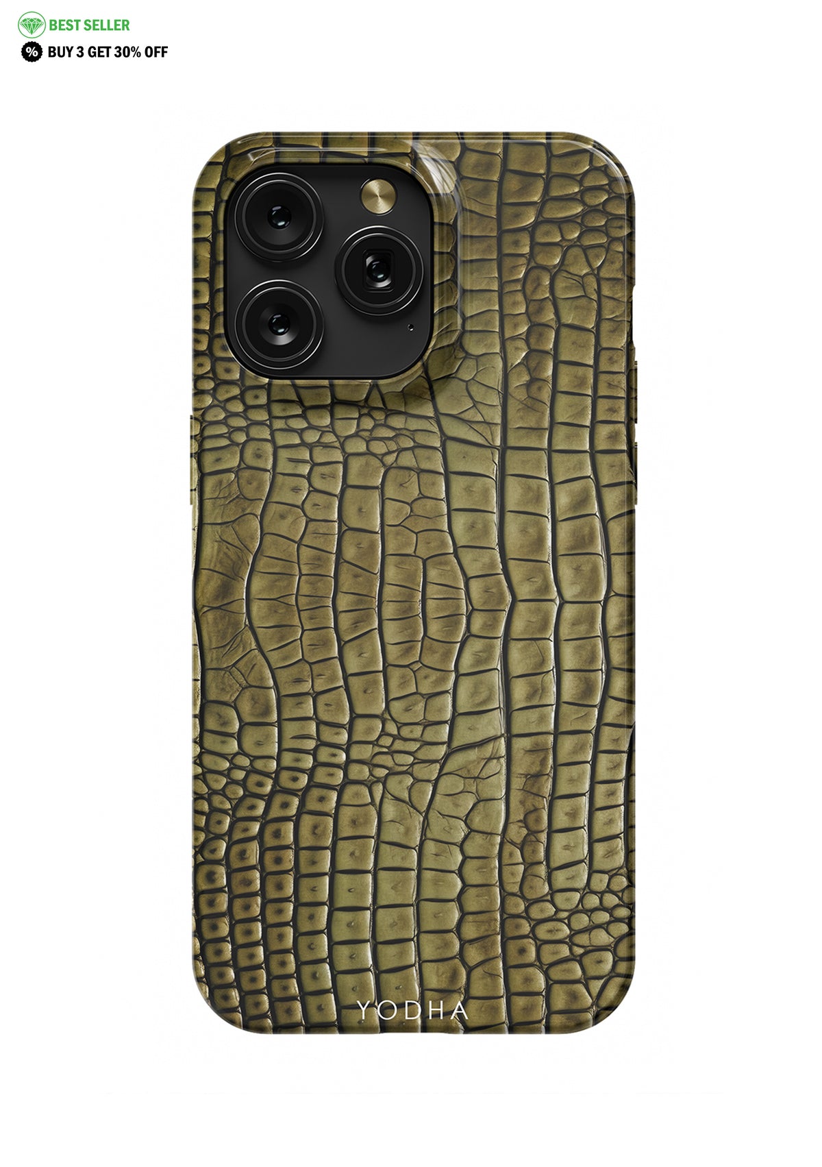 BROWN CROCODILE Snap Case