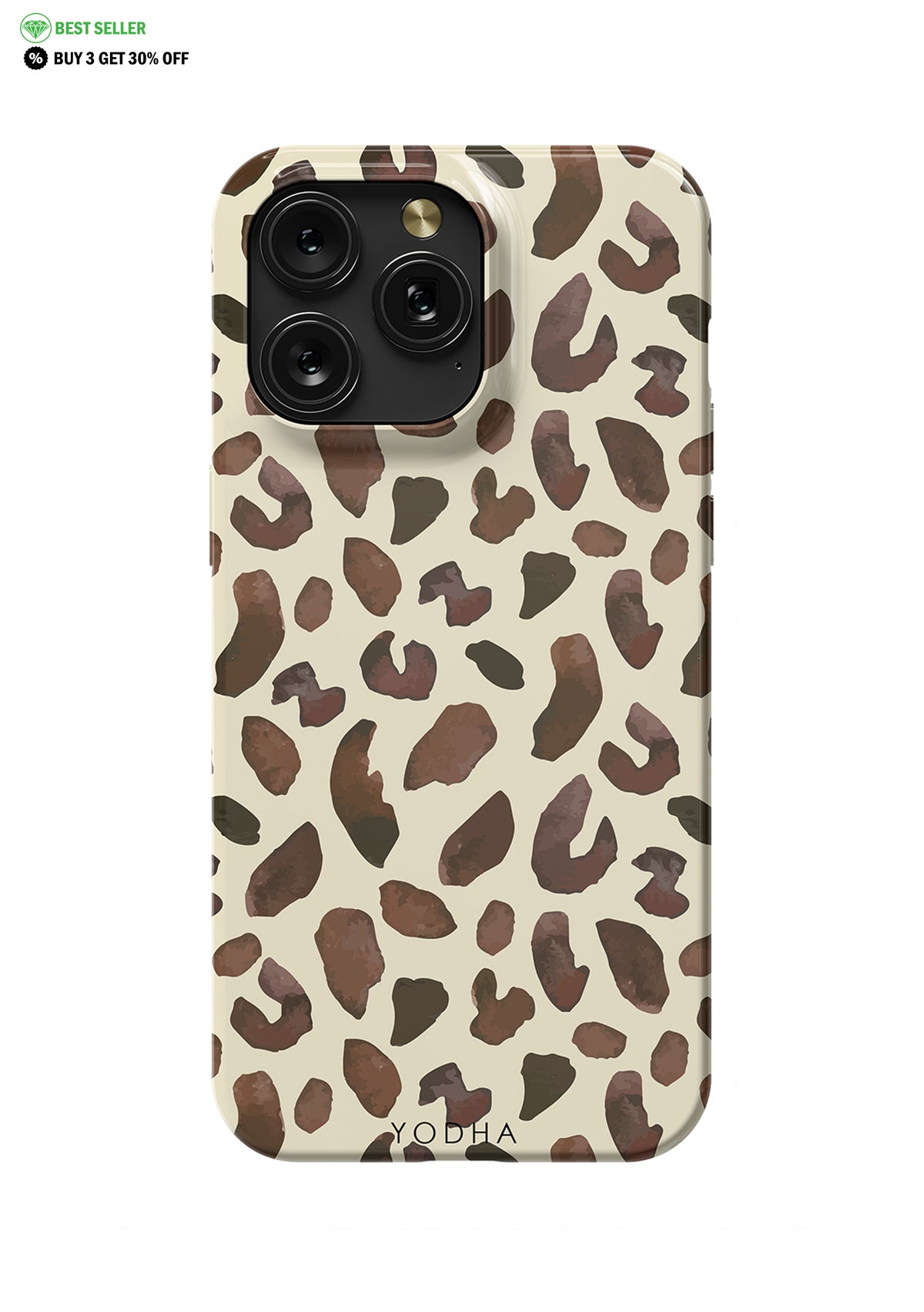 BROWN LEOPARD Snap Case