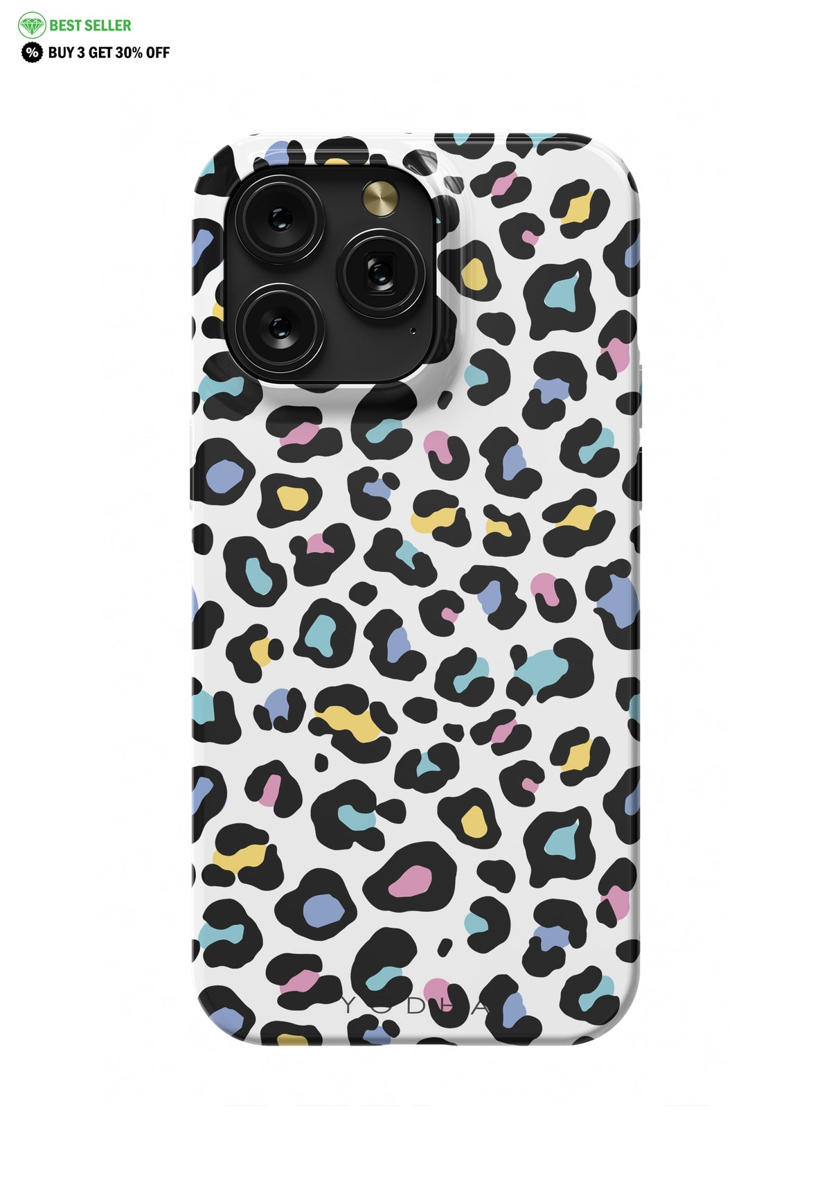 WHITE LEOPARD Snap Case