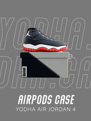 Air 1 High Black/Red Sneaker Airpods Case