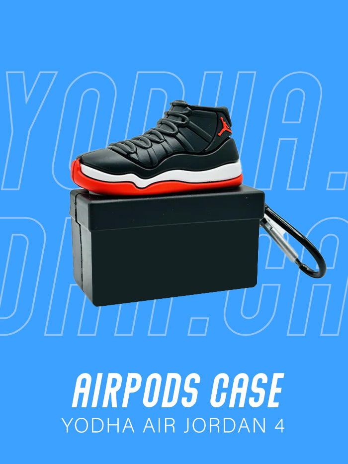 Air 1 High Black/Red Basketball Shoe Airpods Case