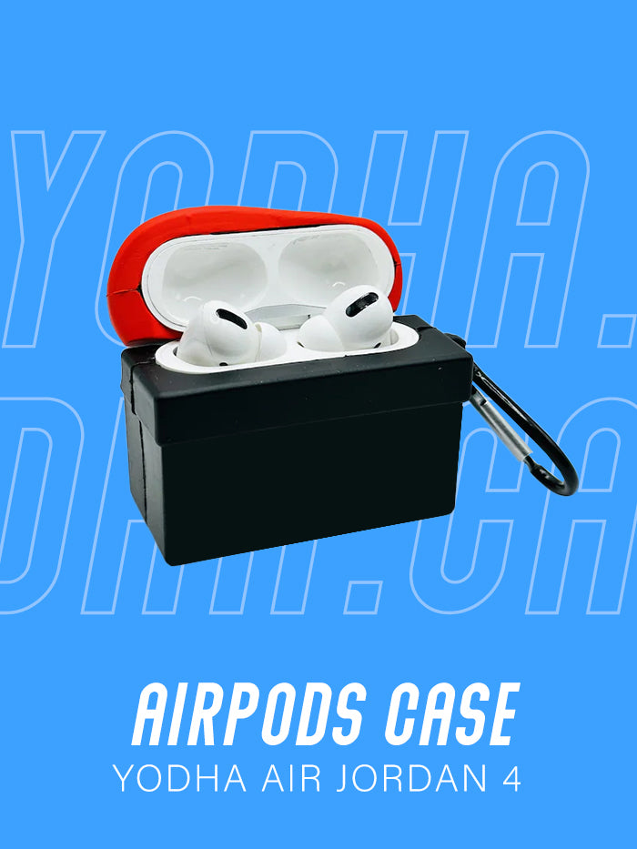 Air 1 High Black/Red Basketball Shoe Airpods Case