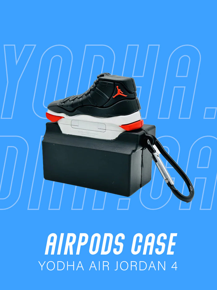 Air 1 High Black/Red Basketball Shoe Airpods Case