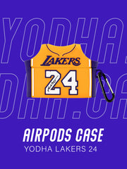 Lakers 24 Yellow Airpods Case