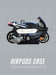 Black Motorcycle Airpods Case