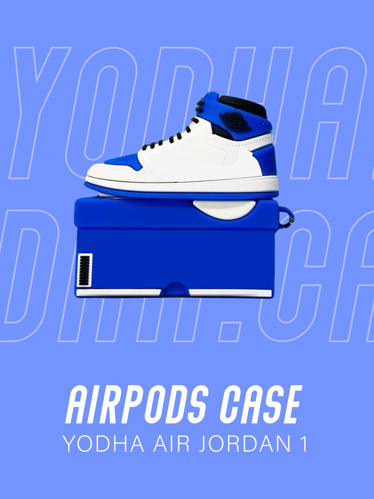 Air Dark Blue 1 High Shoe  Airpods Case