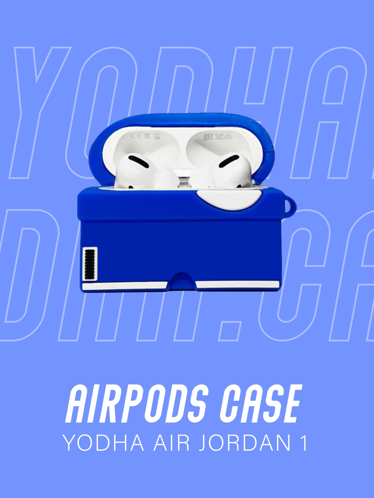 Air Dark Blue 1 High Shoe  Airpods Case