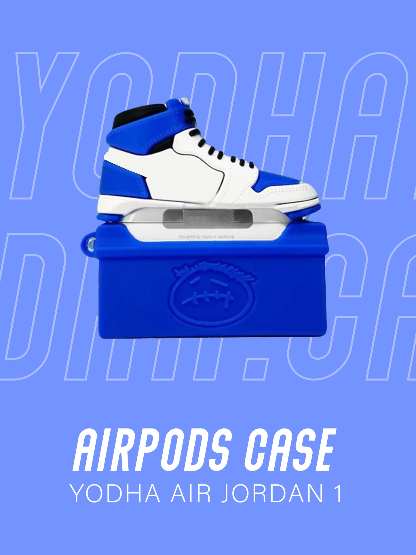 Air Dark Blue 1 High Shoe  Airpods Case