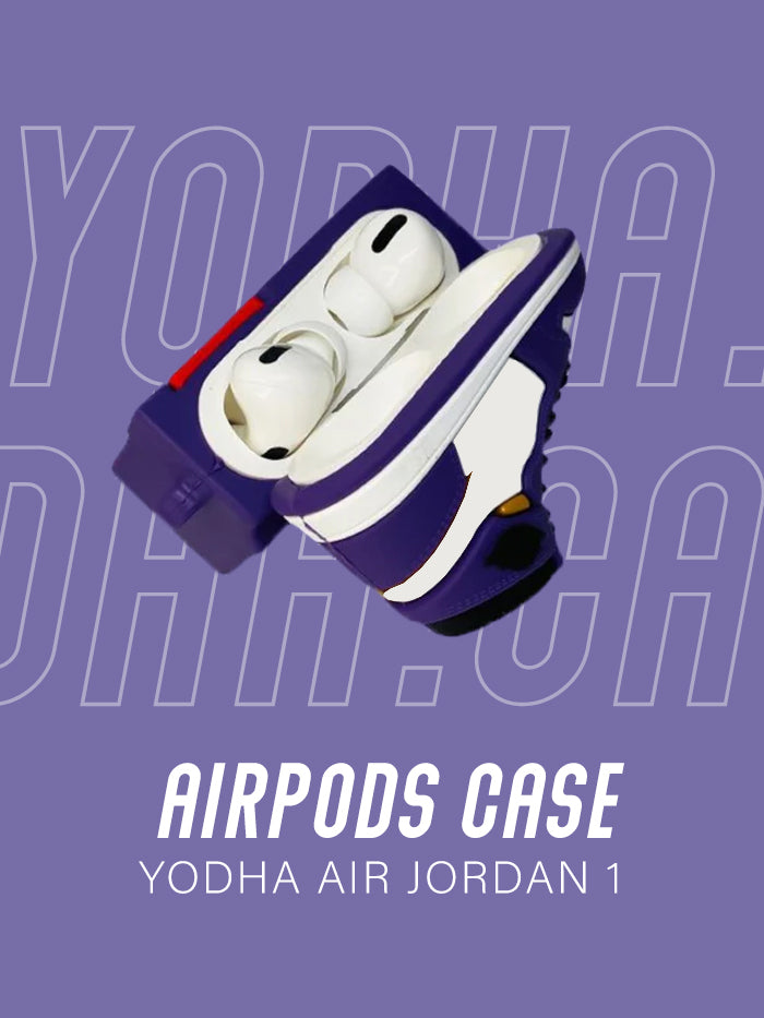 Air Purple 1 High Shoe Airpods Case