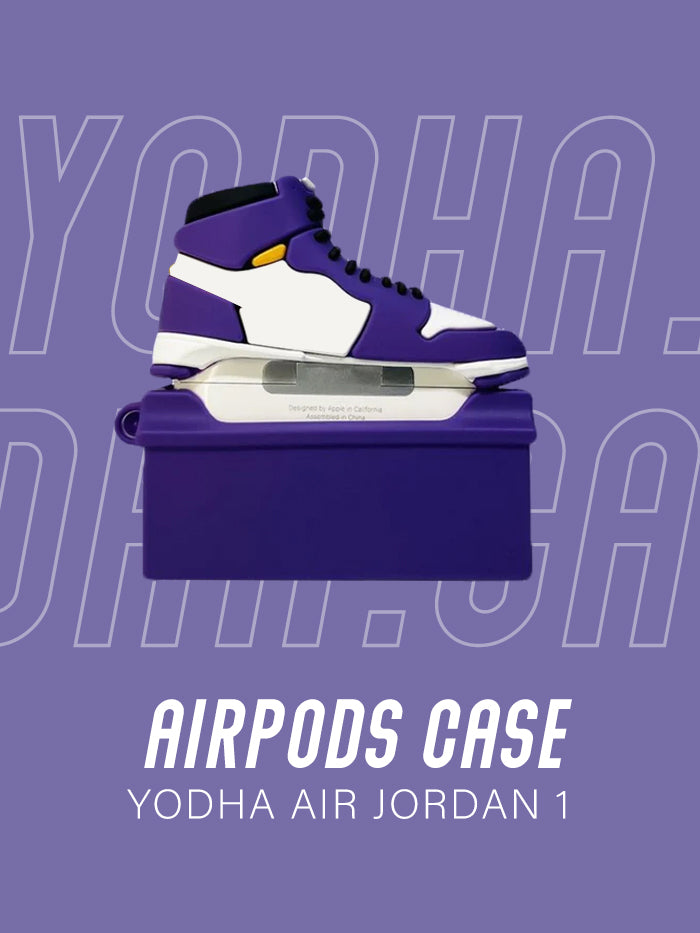 Air Purple 1 High Shoe Airpods Case