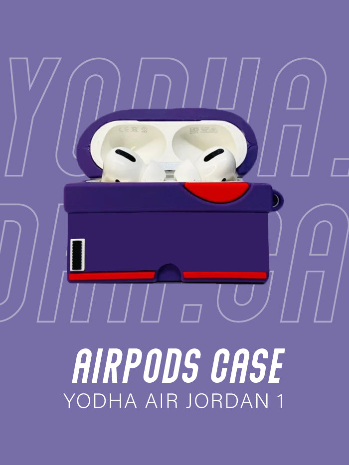 Air Purple 1 High Shoe Airpods Case