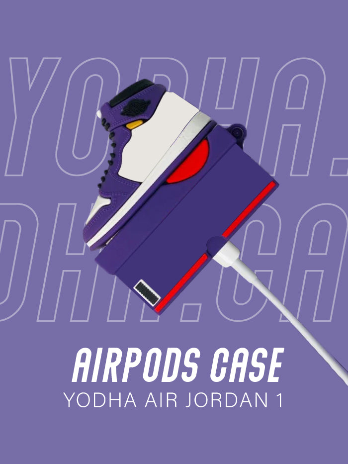 Air Purple 1 High Shoe Airpods Case