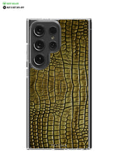 BROWN CROCODILE Clear Case