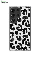 WHITE LEOPARD Clear Case