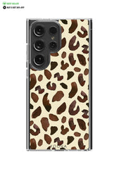 BROWN LEOPARD Clear Case