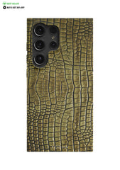 BROWN CROCODILE Snap Case