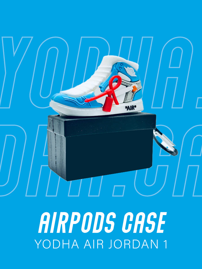 Air 1 High Sky Blue Sneaker Airpods Case