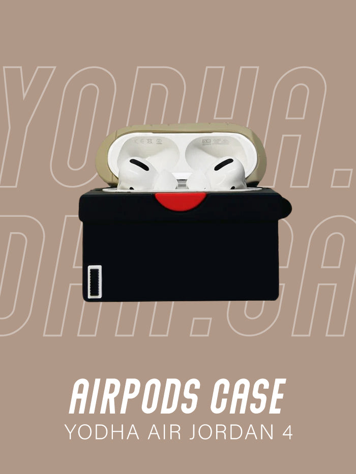 Air 1 High Cream/Black Shoe Airpods Case